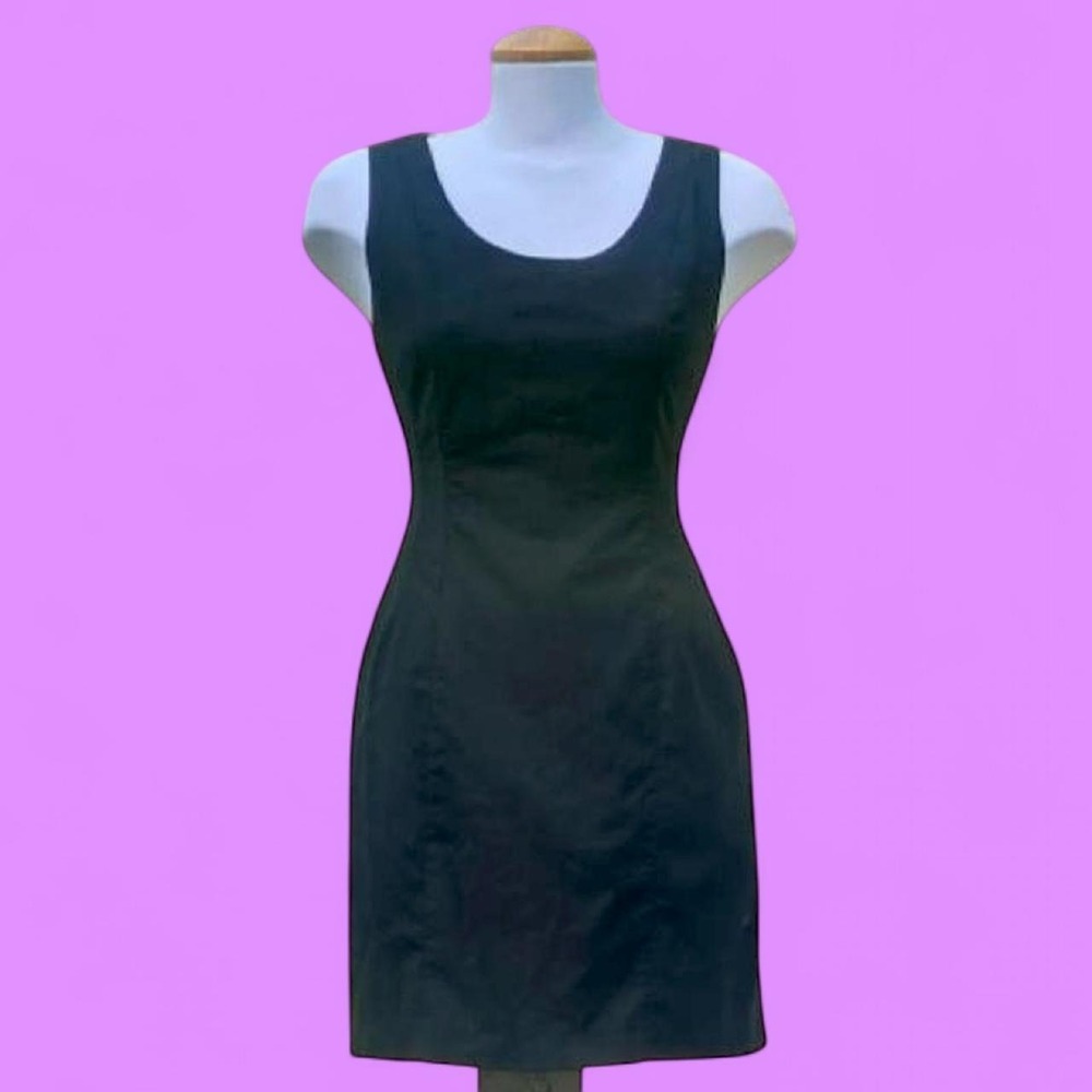 Y2K office siren black dress